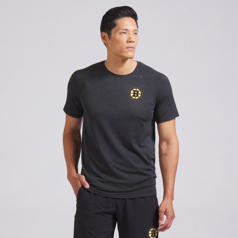 Boston Bruins lululemon Metal Vent Tech Short-Sleeve Shirt - Graphite Grey