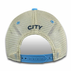 Manchester City 1863FC Mono Badge Vintage Trucker Adjustable Hat - Sky Blue online