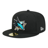 San Jose Sharks New Era Core 59FIFTY Fitted Hat - Black Hats