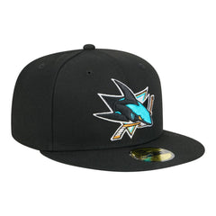 San Jose Sharks New Era Core 59FIFTY Fitted Hat - Black Hats