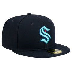 Seattle Kraken New Era Core 59FIFTY Fitted Hat - Navy Hats