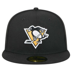 Pittsburgh Penguins New Era Core 59FIFTY Fitted Hat - Black Hats