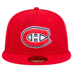 Montreal Canadiens New Era Core 59FIFTY Fitted Hat - Red Hats