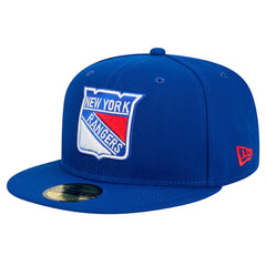 New York Rangers New Era Core 59FIFTY Fitted Hat - Blue Hats