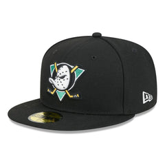 Anaheim Ducks New Era Core 59FIFTY Fitted Hat - Black Hats