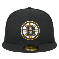 Boston Bruins New Era Core 59FIFTY Fitted Hat - Black Hats