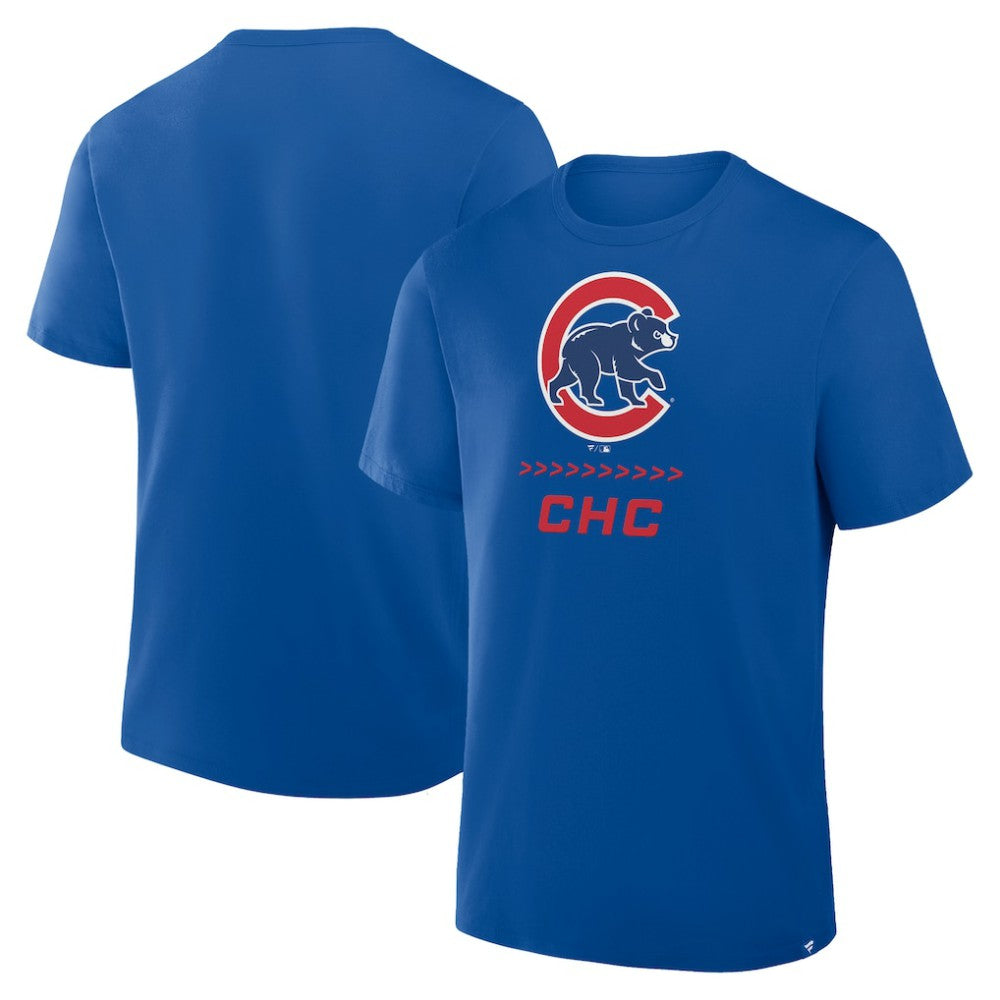 Chicago Cubs Clubhouse Legacy Side Swipe T-Shirt Royal