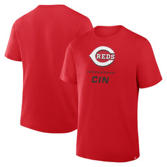 Cincinnati Reds Clubhouse Legacy Side Swipe T-Shirt Red