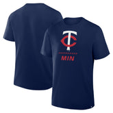 Minnesota Twins Clubhouse Legacy Side Swipe T-Shirt Navy