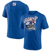 New York Giants Tri-Blend Helmet End Around T-Shirt - Heather Royal discount