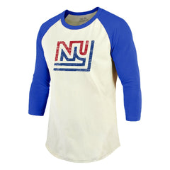 Lawrence Taylor New York Giants Majestic Threads Retired Player Name & Number 3/4 Raglan Sleeve T-Shirt - Cream/Red discount