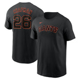 Matt Chapman San Francisco Giants Fuse Name & Number T-Shirt Black