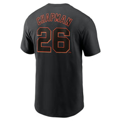 Matt Chapman San Francisco Giants Fuse Name & Number T-Shirt Black