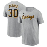 Paul Skenes Pittsburgh Pirates Fuse Name & Number T-Shirt Heather Gray