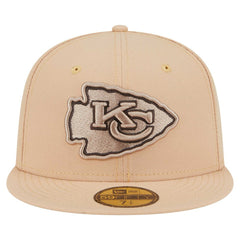 Kansas City Chiefs New Era Candied Pecan 59FIFTY Fitted Hat - Tan for sale