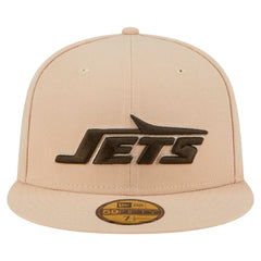 New York Jets New Era Candied Pecan 59FIFTY Fitted Hat - Tan on sale