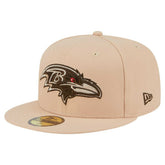 Baltimore Ravens New Era Candied Pecan 59FIFTY Fitted Hat - Tan for sale