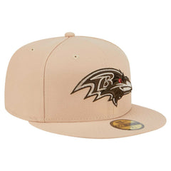 Baltimore Ravens New Era Candied Pecan 59FIFTY Fitted Hat - Tan for sale