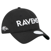 Baltimore Ravens New Era Women's Cece 9TWENTY Adjustable Hat - Black on sale