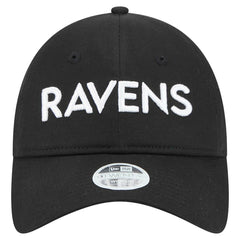 Baltimore Ravens New Era Women's Cece 9TWENTY Adjustable Hat - Black on sale