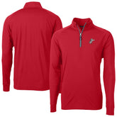 Cincinnati Reds Cutter & Buck Adapt Eco Knit Stretch Recycled Big & Tall Quarter-Zip Pullover Top Red