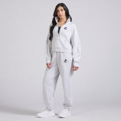 Vancouver Canucks lululemon Women's Scuba Oversized Half Zip Top - Heather Gray Tops
