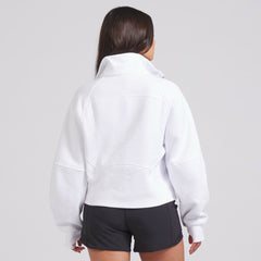 Edmonton Oilers lululemon Women's Scuba Oversized Half Zip Top - White Tops