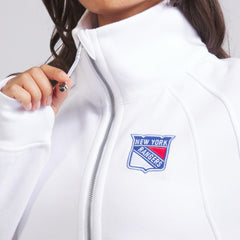 New York Rangers lululemon Women's Scuba Oversized Half Zip Top - White Tops