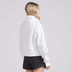 Seattle Kraken lululemon Women's Scuba Oversized Half Zip Top - White Tops