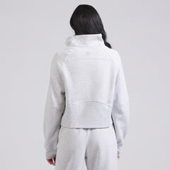 Edmonton Oilers lululemon Women's Scuba Oversized Half Zip Top - Heather Gray Tops