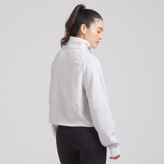 Chicago Blackhawks lululemon Women's Scuba Oversized Half Zip Top - Heather Gray Tops