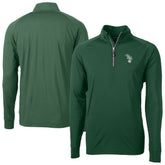 Athletics Cutter & Buck Stomper Adapt Eco Knit Stretch Recycled Quarter-Zip Pullover Top Hunter Green