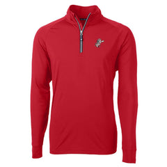 Cincinnati Reds Cutter & Buck Patriotic Logo Adapt Eco Knit Stretch Recycled Quarter-Zip Pullover Top Red