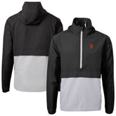 San Francisco Giants Cutter & Buck Charter Eco Recycled Half-Zip Anorak Jacket Black