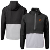 Baltimore Orioles Cutter & Buck Charter Eco Recycled Half-Zip Anorak Jacket Black