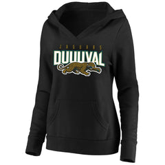Jacksonville Jaguars Women's Plus Size Retro Logo Pullover Hoodie - Black for sale