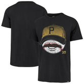 Paul Skenes Pittsburgh Pirates Mustache Franklin T-Shirt Black