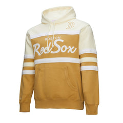 Boston Red Sox Head Coach Pullover Hoodie Tan/Cream
