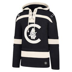 Chicago Cubs Superior Lacer Pullover Hoodie Navy