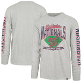 Washington Nationals Fair Ball Franklin Long Sleeve T-Shirt Gray