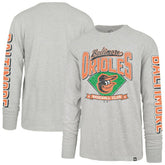 Baltimore Orioles Fair Ball Franklin Long Sleeve T-Shirt Gray