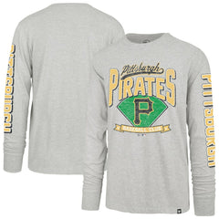 Pittsburgh Pirates Fair Ball Franklin Long Sleeve T-Shirt Gray