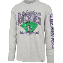 Colorado Rockies Fair Ball Franklin Long Sleeve T-Shirt Gray