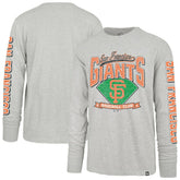 San Francisco Giants Fair Ball Franklin Long Sleeve T-Shirt Gray