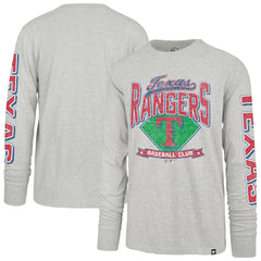 Texas Rangers Fair Ball Franklin Long Sleeve T-Shirt Gray