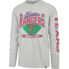 Texas Rangers Fair Ball Franklin Long Sleeve T-Shirt Gray