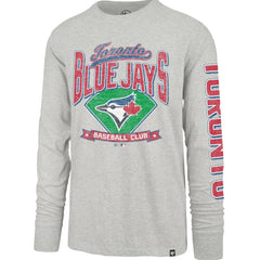 Toronto Blue Jays Fair Ball Franklin Long Sleeve T-Shirt Gray