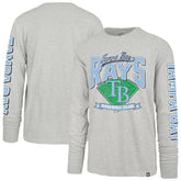 Tampa Bay Rays Fair Ball Franklin Long Sleeve T-Shirt Gray