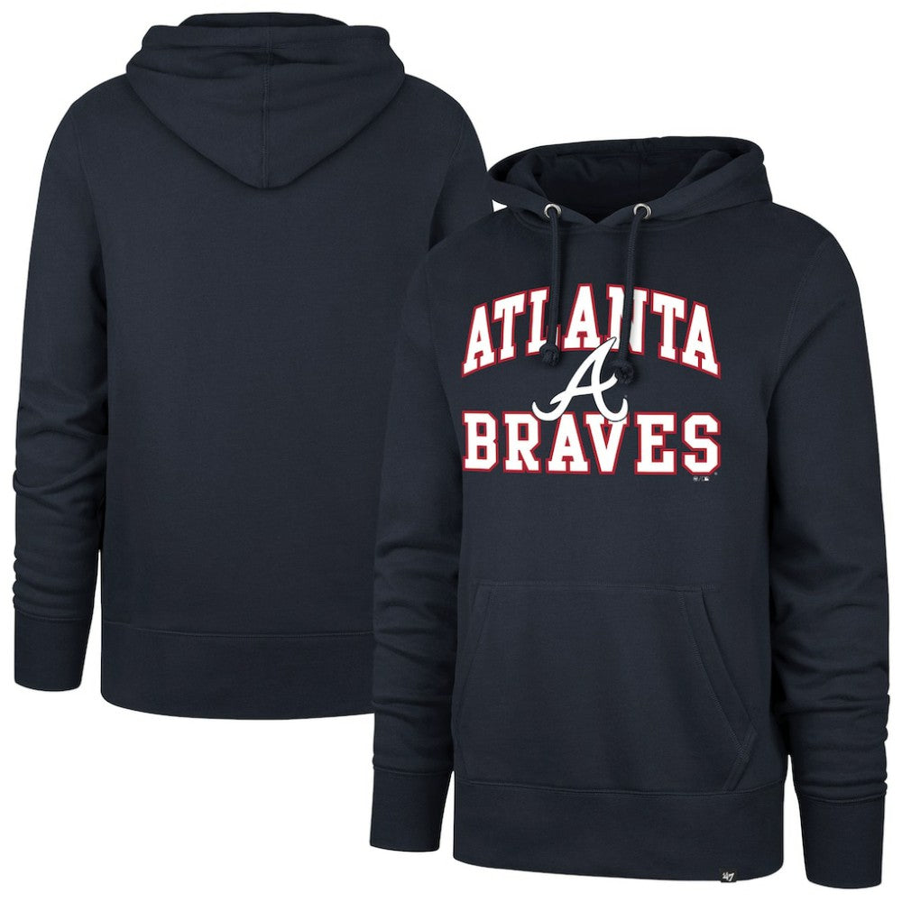 Atlanta Braves Velocity Headline Pullover Hoodie Navy