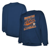 Houston Astros Stitches Lightweight Crew Sweatshirt Navy